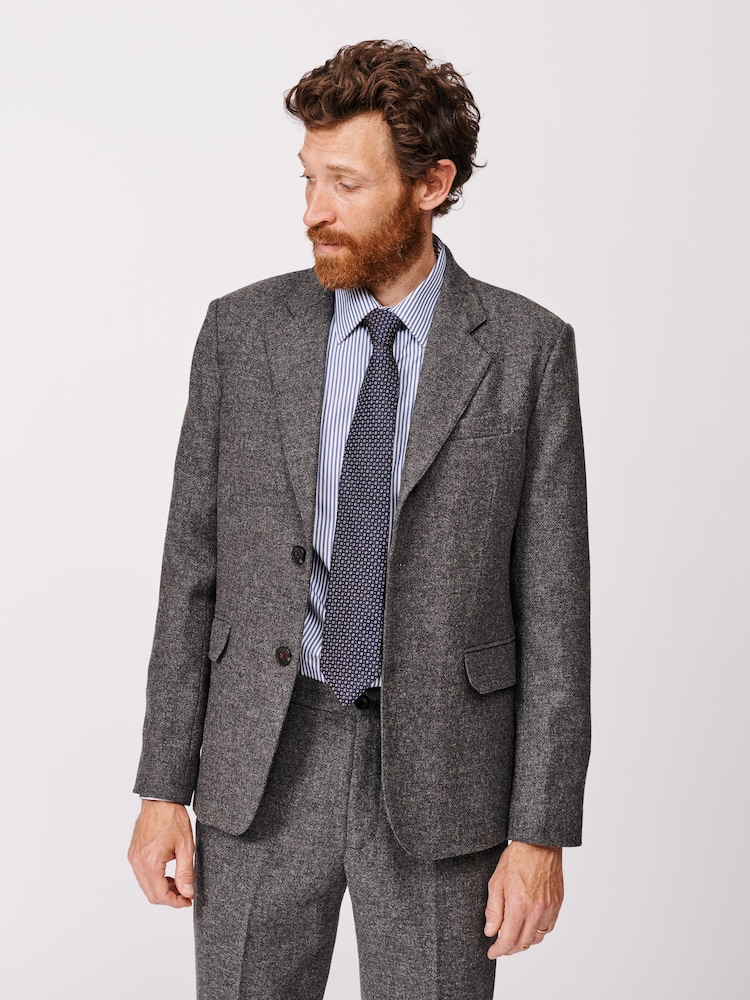 Aubin Pasmore Wool Suit Black Blazer - Image 1 of 8