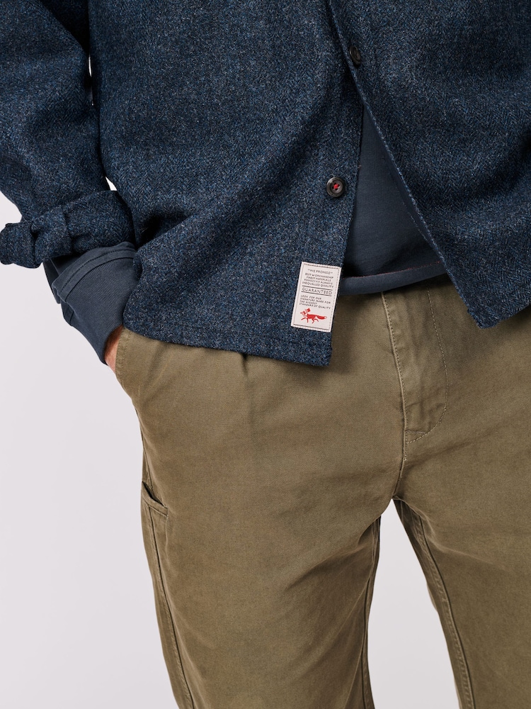 Aubin Blue Ravendale Wool Shirt - صورة 6 من 6