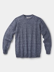 Aubin Blue Abbots Cashmere Touch Crew Neck Jumper - Image 3 of 4