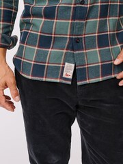 Aubin Green Crowle 100% Cotton Shirt - Image 4 of 4