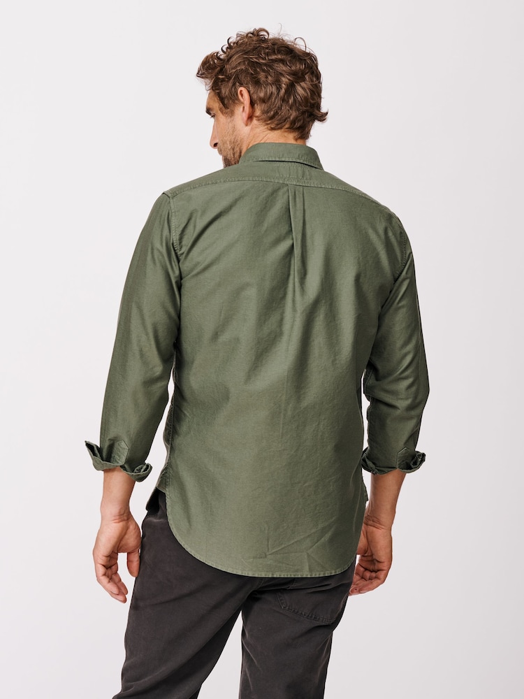 Aubin Green Aldridge Oxford Button Down 100% Cotton Shirt - Image 2 of 5
