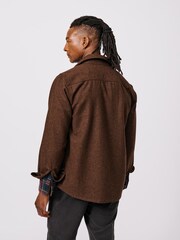 Aubin Lysaghts Wool Brown Overshirt - Image 2 of 5