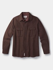 Aubin Lysaghts Wool Brown Overshirt - Image 4 of 5