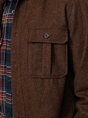 Aubin Lysaghts Wool Brown Overshirt - Image 5 of 5