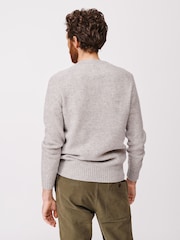 Aubin Grey Prestwick Shetland Crew Jumper - Image 2 of 5