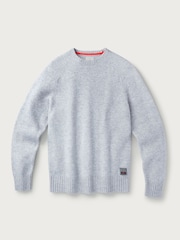 Aubin Grey Prestwick Shetland Crew Jumper - Image 5 of 5