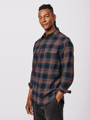 Aubin Crowle 100% Cotton Black Shirt - Image 1 of 4