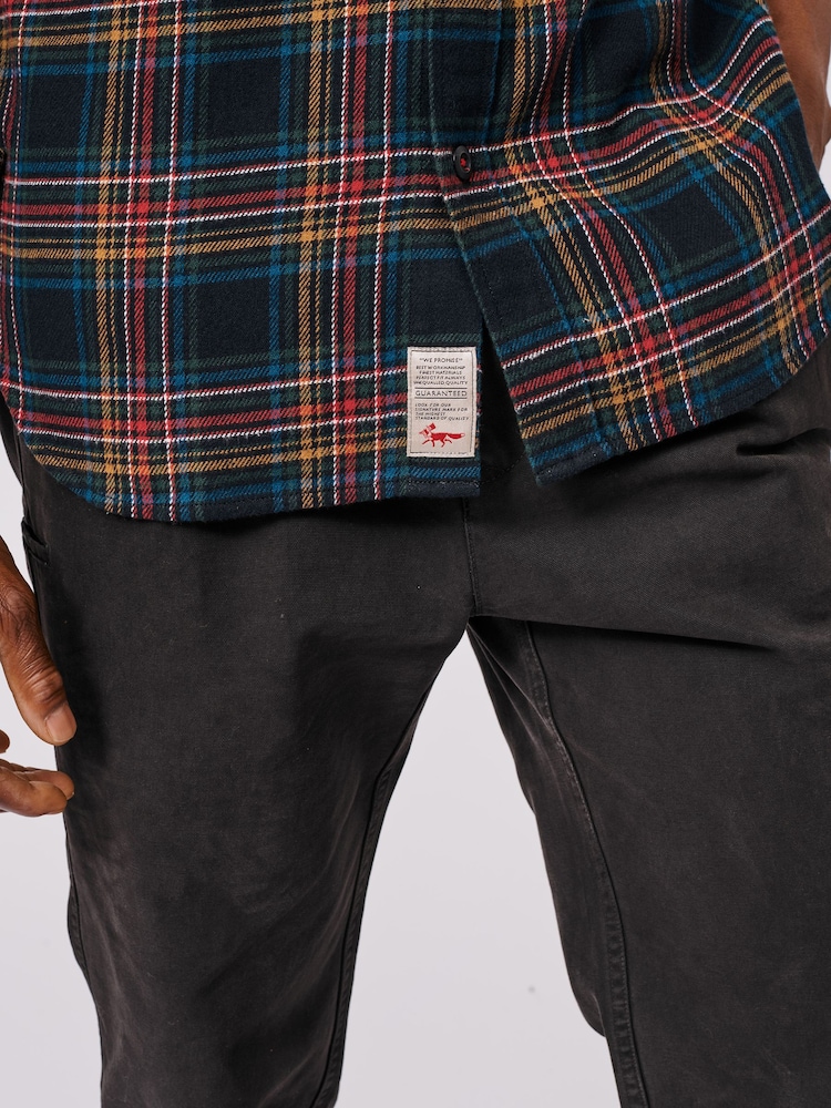 Aubin Crowle 100% Cotton Black Shirt - Image 4 of 4