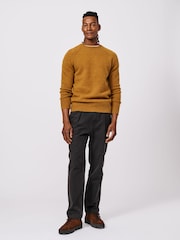Aubin Orange Prestwick Shetland Crew Jumper - Image 3 of 5