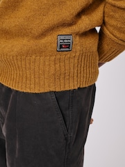 Aubin Orange Prestwick Shetland Crew Jumper - Image 4 of 5