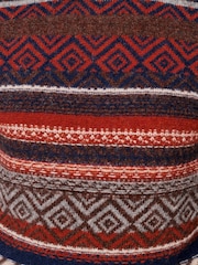 Azul - Suéter con cuello redondo y diseño de grecas alpinas de Aubin - Imagen 5 de 5