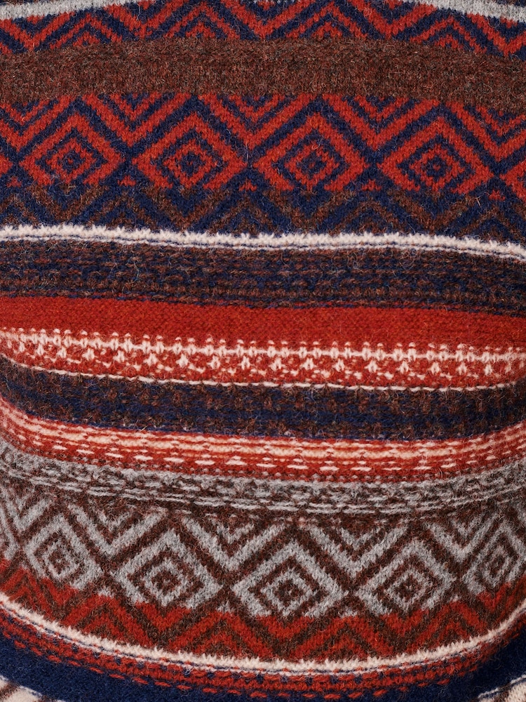 أزرق - كنزة سترة بحافة رقبة مستديرة نسيج يدوي من Aubin - صورة 5 من 5 أزرق - كنزة سترة بحافة رقبة مستديرة نسيج يدوي من Aubin - صورة 5 من 5