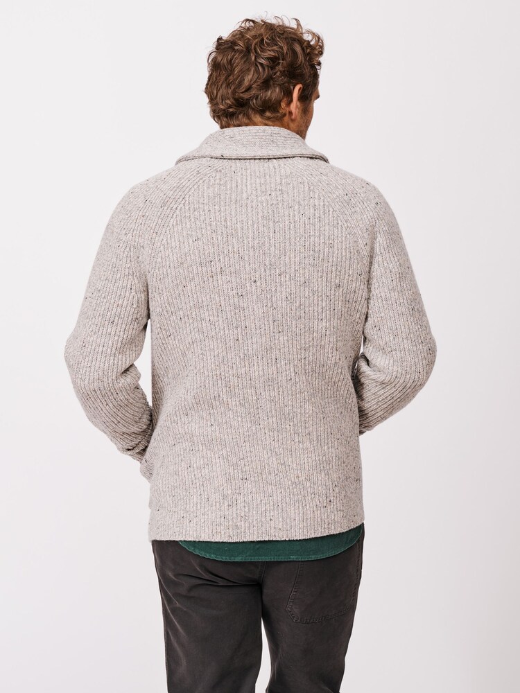 Aubin Grey Studham Shawl Collar Cardigan - Image 2 of 6