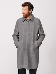 Aubin Grey Dawes Overcoat - Image 3 of 9