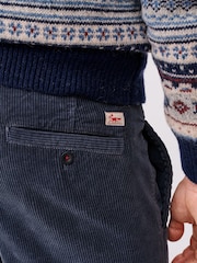 Aubin Blue Barrowby Cord 100% Cotton Trousers - Image 3 of 5