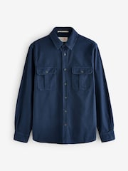 Aubin Blue Dovedale 100% Cotton Overshirt - Image 1 of 1