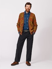 Aubin Orange Blake Cardigan - Image 3 of 5