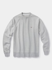 Aubin Grey Ash Crew Neck 100% Cotton Jumper - Imagem 1 de 2