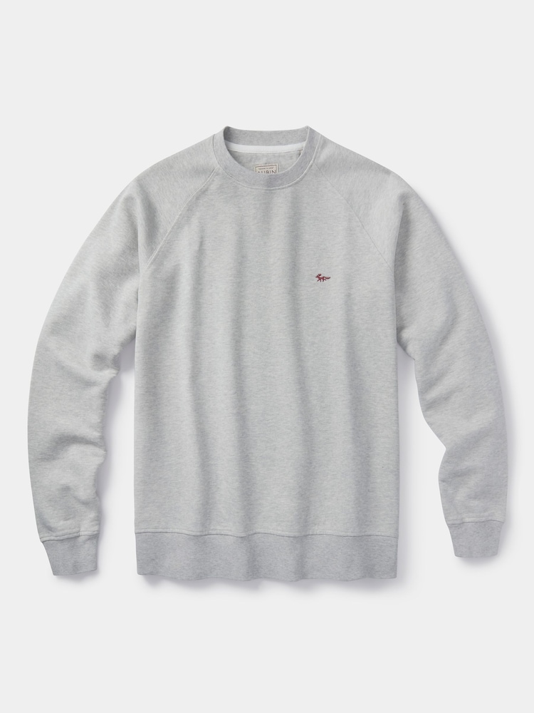 Aubin Grey Ash Crew Neck 100% Cotton Jumper - Imagem 1 de 2