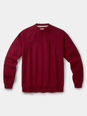 Aubin Red Ash Crew Neck 100% Cotton Jumper - Image 1 of 2