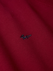 Aubin Red Ash Crew Neck 100% Cotton Jumper - Image 2 of 2