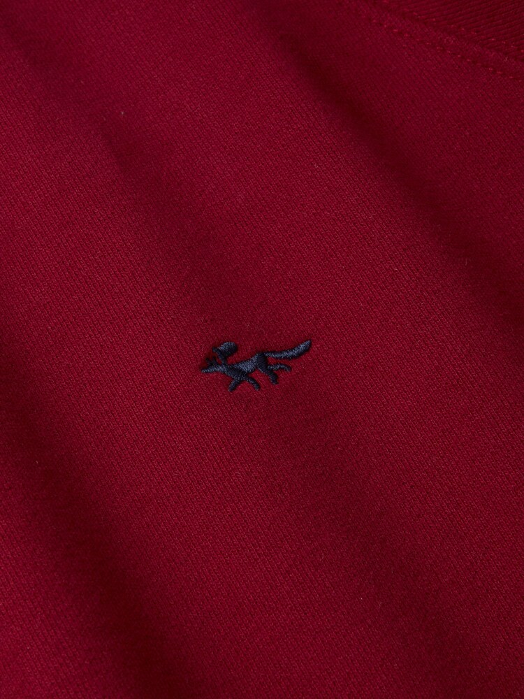 Aubin Red Ash Crew Neck 100% Cotton Jumper - Image 2 of 2