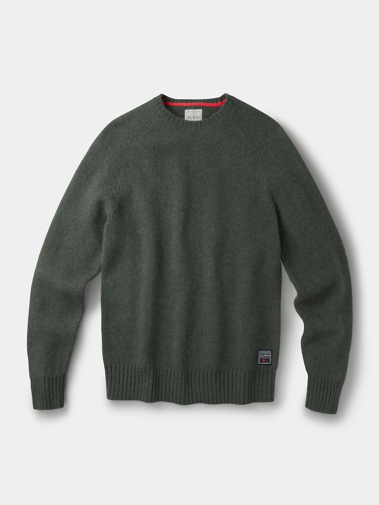 Verde - Suéter de cuello redondo Prestwick Shetland de Aubin - Imagen 5 de 5 Verde - Suéter de cuello redondo Prestwick Shetland de Aubin - Imagen 5 de 5