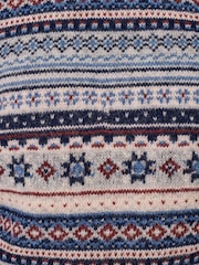 Aubin Blue Fairisle Crew Jumper - Image 4 of 5