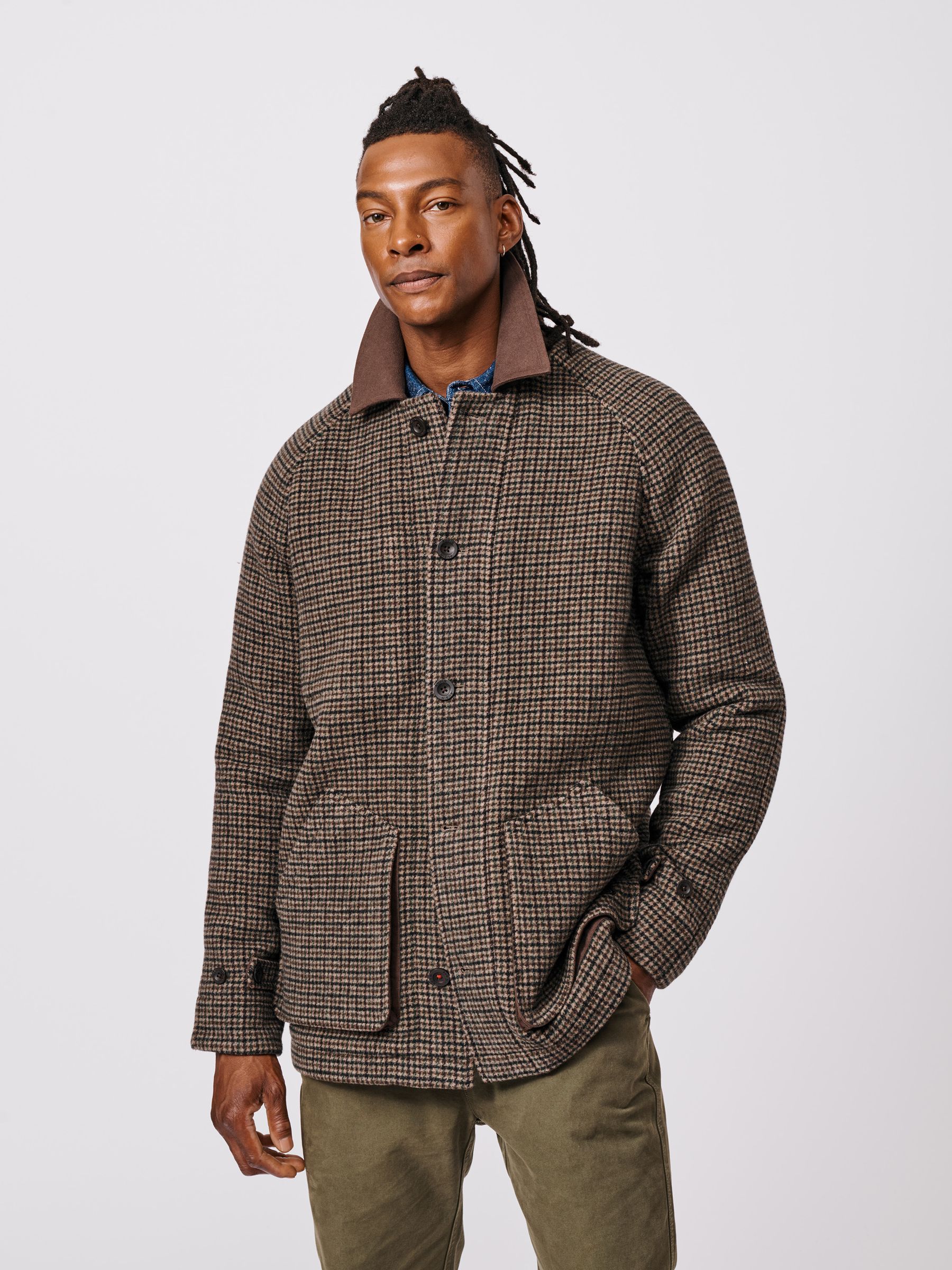 Buy Aubin Lockwood Wool Barn Brown Jacket from Next USA