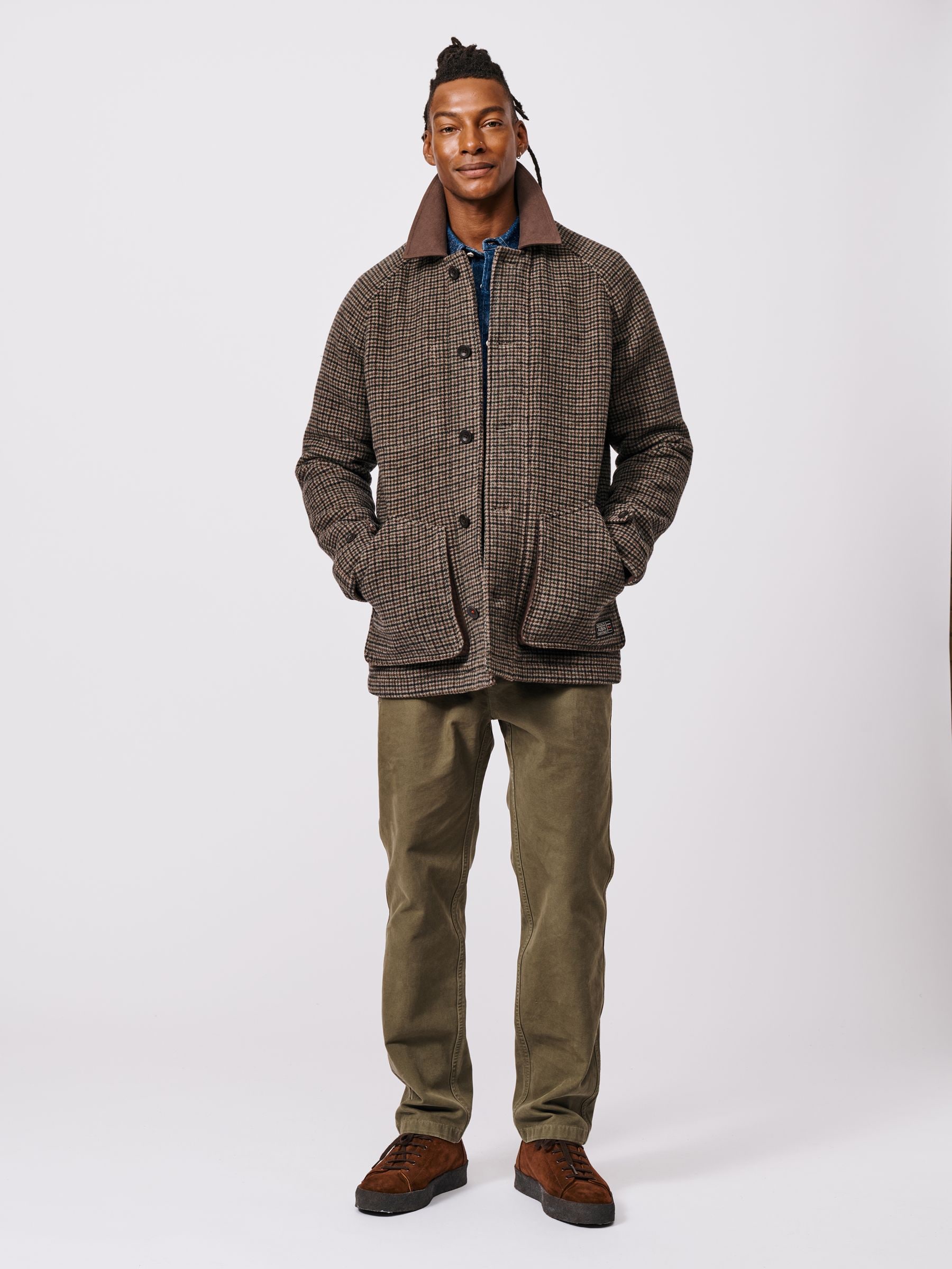 90s Unknown Destination ブラウンスエードジャケット Buy Aubin Lockwood Wool Barn Brown Jacket from Next USA