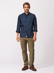 Aubin Blue Aldridge Oxford Button Down 100% Cotton Shirt - Image 3 of 4