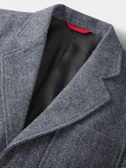 Aubin Grey Mareham Wool Patch Pocket Suit Blazer - Imagen 8 de 9