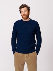 Aubin Aran Wool Jumper - Image 1 of 4