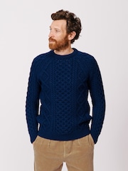 Aubin Aran Wool Jumper - Image 2 of 4
