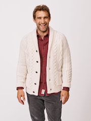 Aubin Natural Aran Cardigan - Imaginea 1 din 7