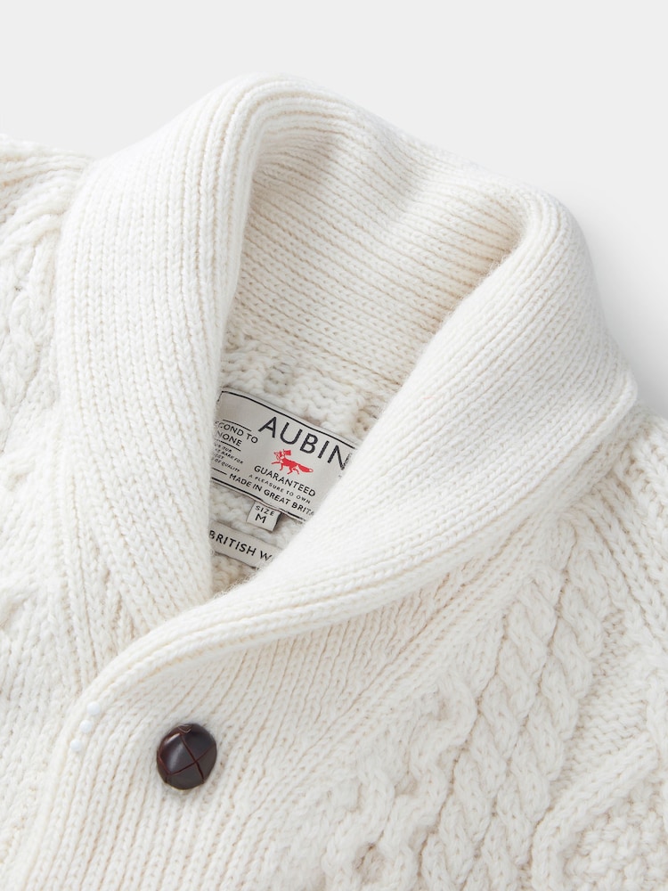 Aubin Natural Aran Cardigan - Imaginea 7 din 7