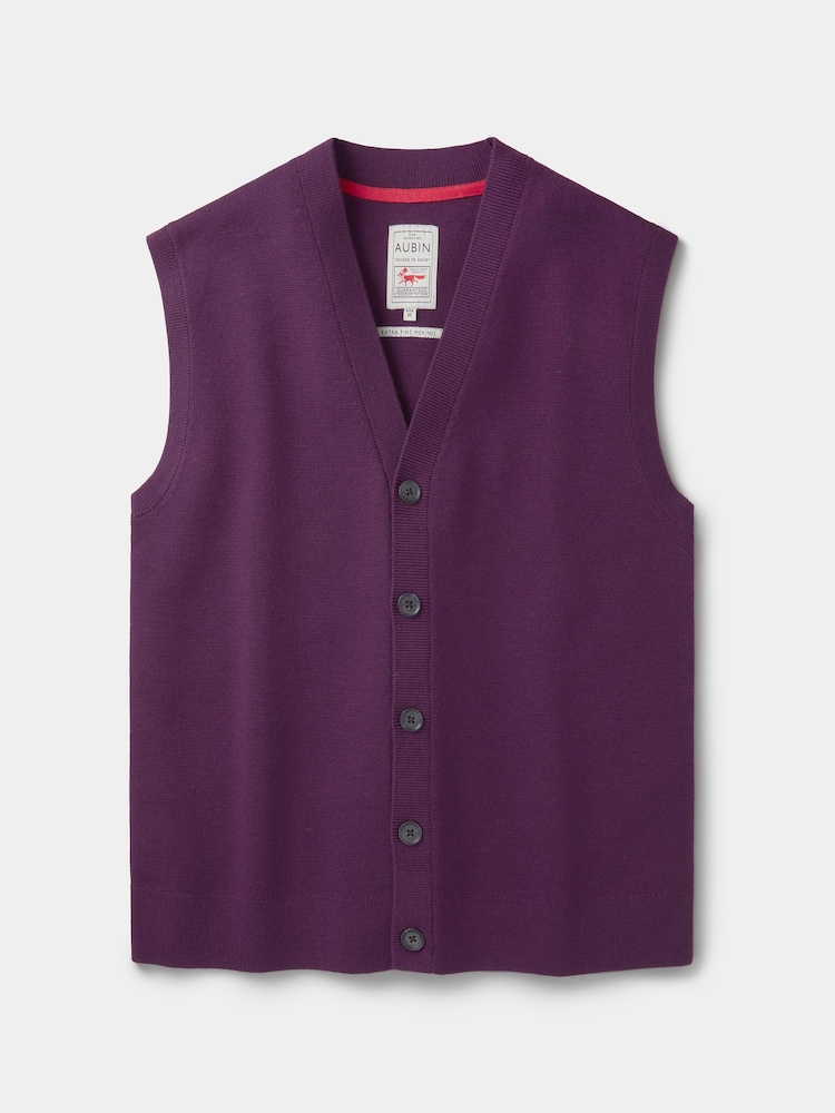 Aubin Purple Portman Waistcoat - Image 4 of 4