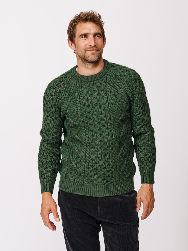 Aubin Aran Wool Jumper - Image 1 of 6 Aubin Aran Wool Jumper - Image 1 of 6
