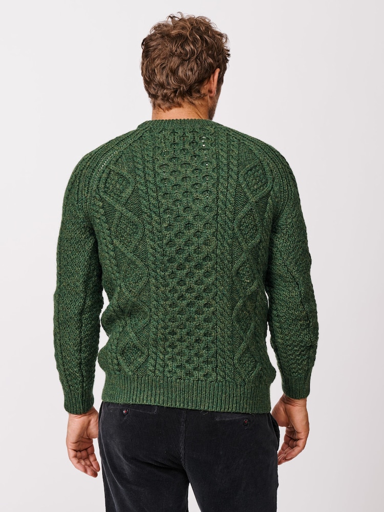 Aubin Aran Wool Jumper - Image 2 of 6 Aubin Aran Wool Jumper - Image 2 of 6