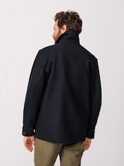 Aubin Larch Wool Car Black Coat - Image 3 of 8
