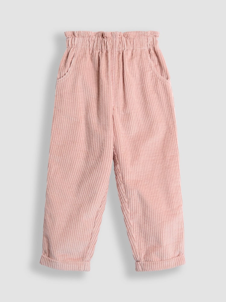JoJo Maman Bébé Pink Chunky Cord Trousers - Image 1 of 3