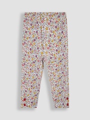Orange - JoJo Maman Bébé 2-Pack Classic Floral Leggings - Bild 2 von 5