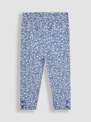 Hellblau - JoJo Maman Bébé 2-Pack Classic Floral Leggings - Bild 2 von 5