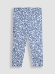 Hellblau - JoJo Maman Bébé 2-Pack Classic Floral Leggings - Bild 3 von 5