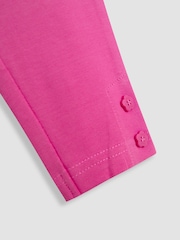JoJo Maman Bébé Pink 2-Pack Ditsy Floral Leggings - Image 4 of 7