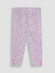 Blau - JoJo Maman Bébé 2-Pack Classic Floral Leggings - Bild 2 von 5