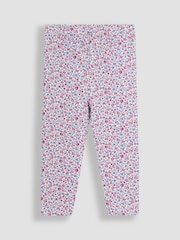 Blau - JoJo Maman Bébé 2-Pack Classic Floral Leggings - Bild 3 von 5