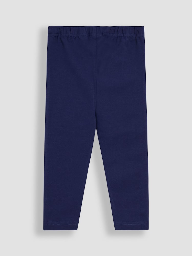 JoJo Maman Bébé Blue 2-Pack Classic Floral Leggings - Image 5 of 5 JoJo Maman Bébé Blue 2-Pack Classic Floral Leggings - Image 5 of 5