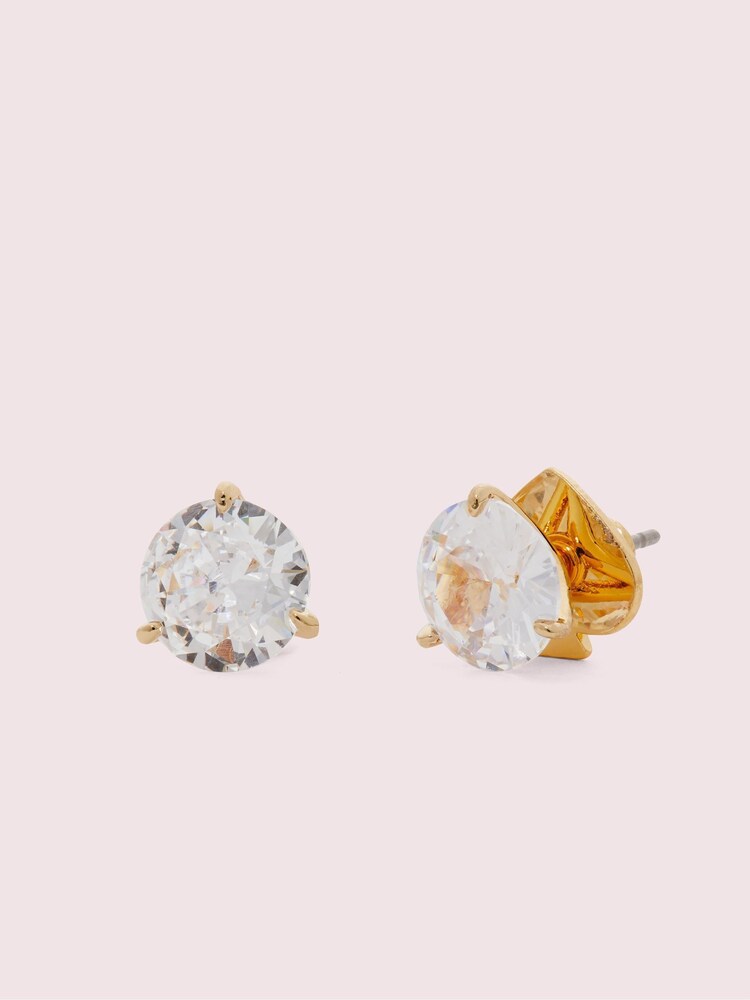 Kate Spade Gold Tone Trio Prong Studs Earrings - Image 1 of 5