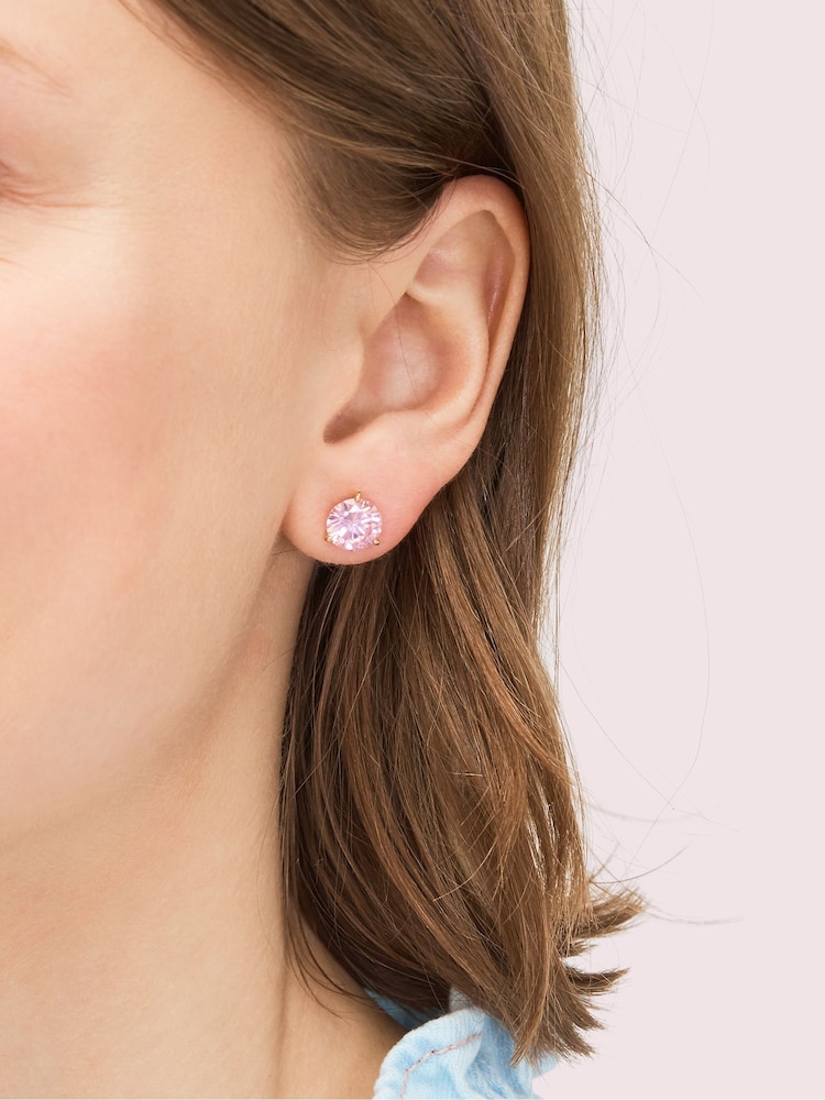 Kate Spade Gold Tone Trio Prong Studs Earrings - Image 5 of 5